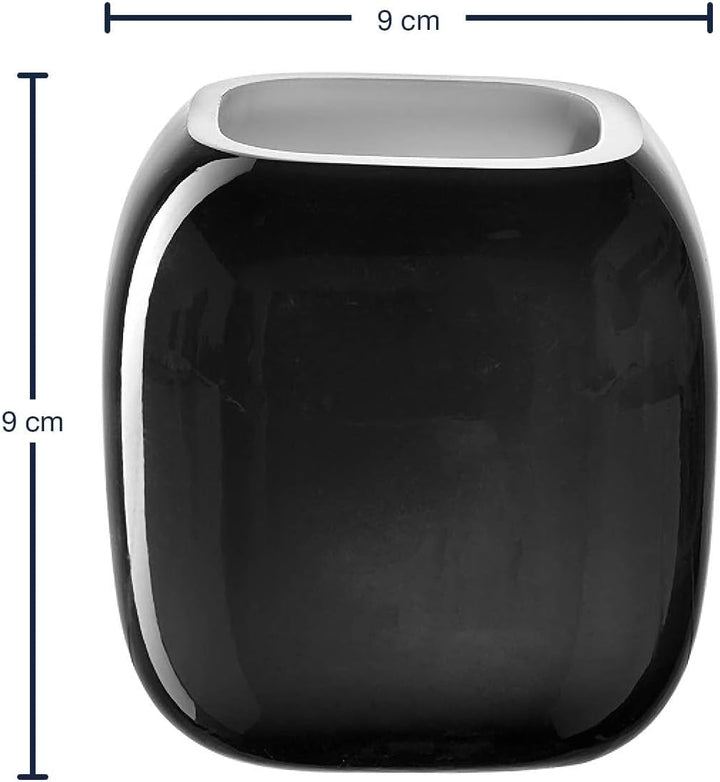 LEONARDO HOME Vase MILANO 9,3 cm grau 041649, Glas Grau 9 cm, Grau 9 cm