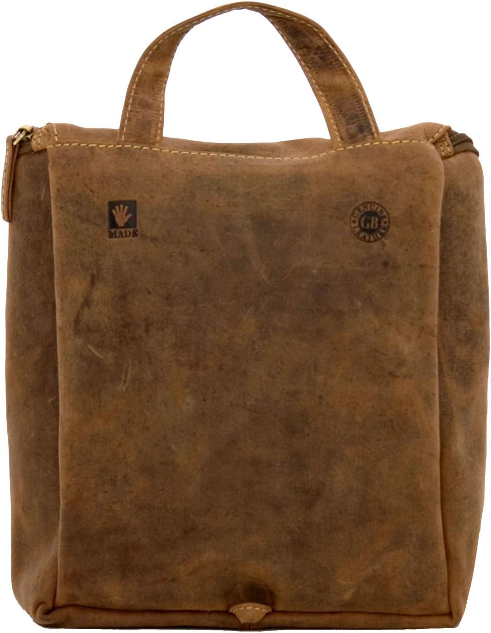 Greenburry Vintage Kulturtasche braun Leder, 1735-25
