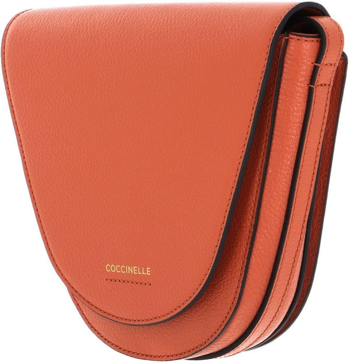 Coccinelle Josephine Crossbody Grained Leather Chestnut