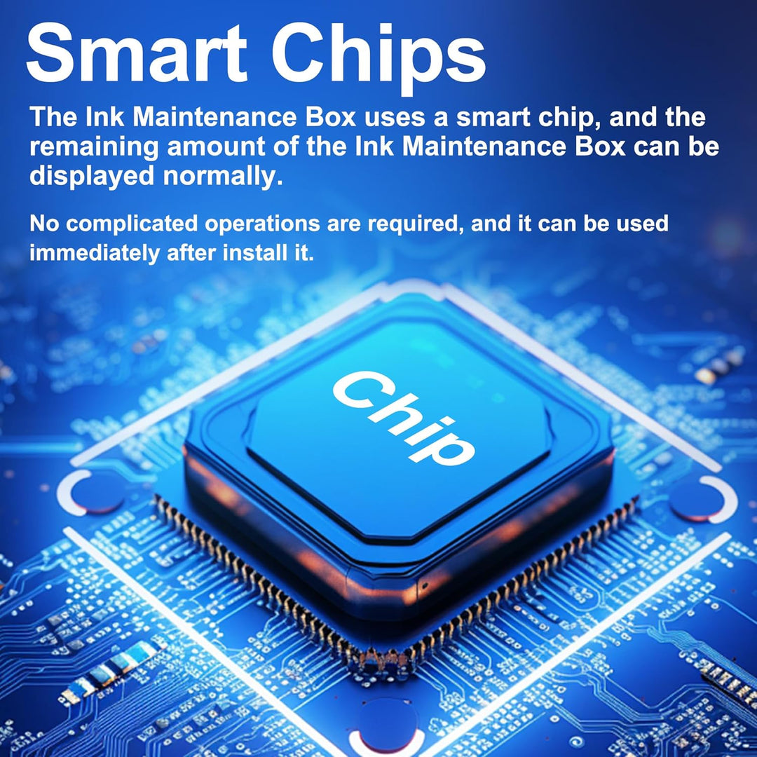 LCL T6714 C13T671400 Wartungsbox (2-Pack Schwarz) Ersatz für Epson Workforce Pro WF-C8190 WF-C8190a