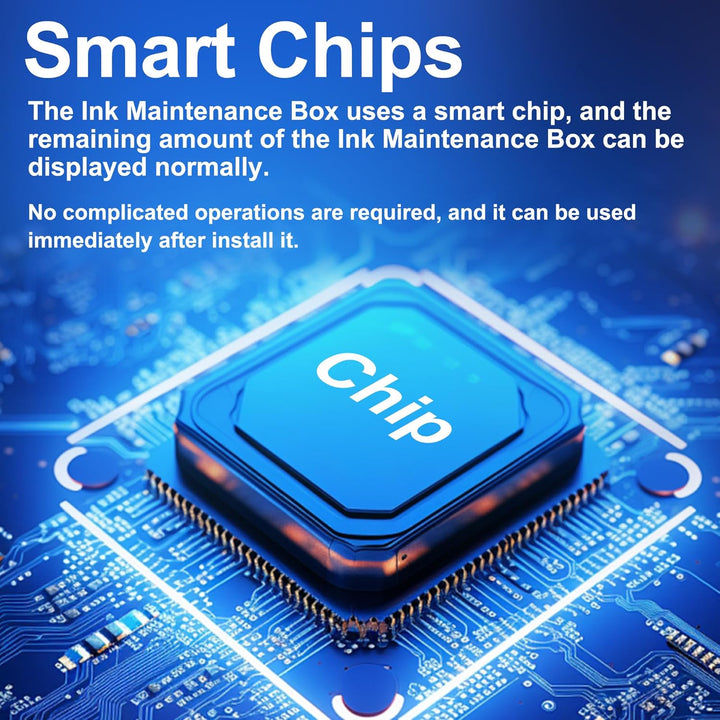 LCL T6714 C13T671400 Wartungsbox (2-Pack Schwarz) Ersatz für Epson Workforce Pro WF-C8190 WF-C8190a