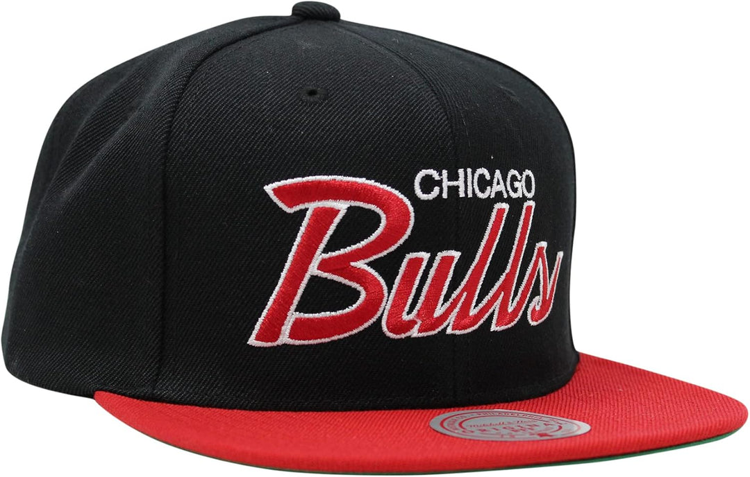Mitchell & Ness Snapback NBA Team Script 2.0 Chicago Bulls Black