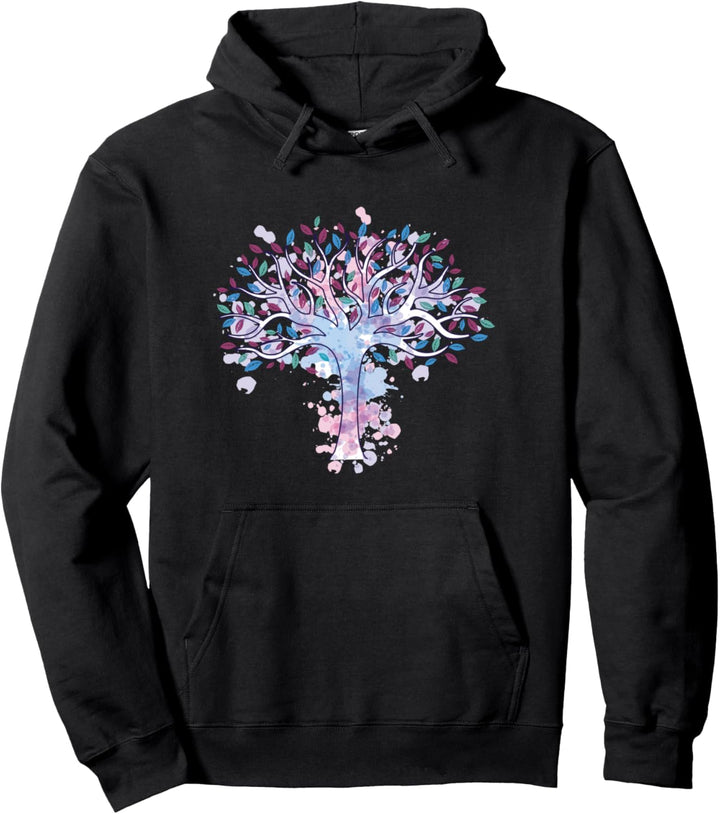 Schönes Design mit dem Baum des Lebens im Aquarell-Stil. Pullover Hoodie