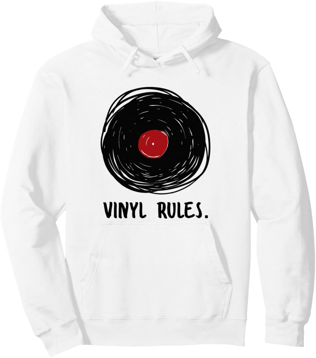 Vinyl Rules - Plattenspieler Musik LP Schallplatte Pullover Hoodie