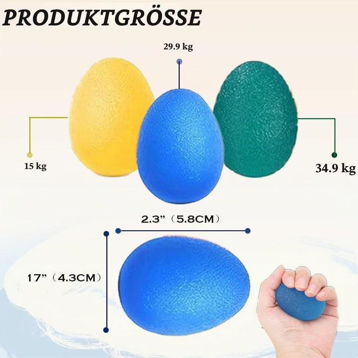 Fingertrainer Handtrainer Ball Set, 11 Stück Handtrainer Fingertrainer Ball Weich mit 3 Stärken für