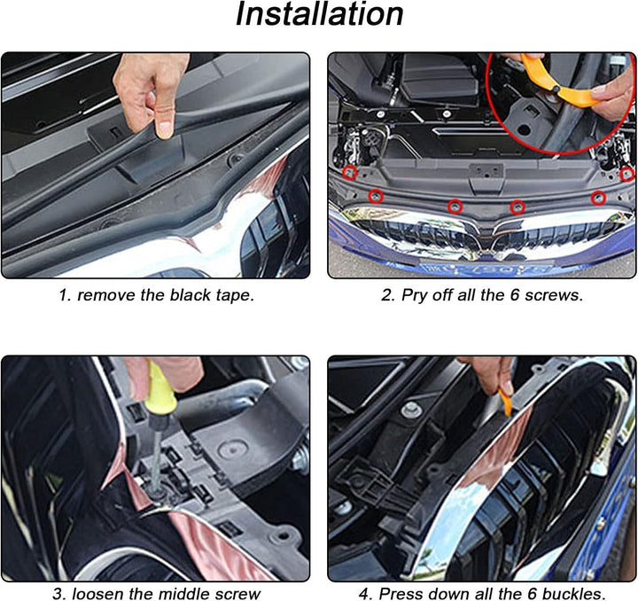 Gangying F20 Nieren Schwarz, Kühlergrille Passend für BMW 1er F20 F21 2015 2016 2017 2018 Facelift (