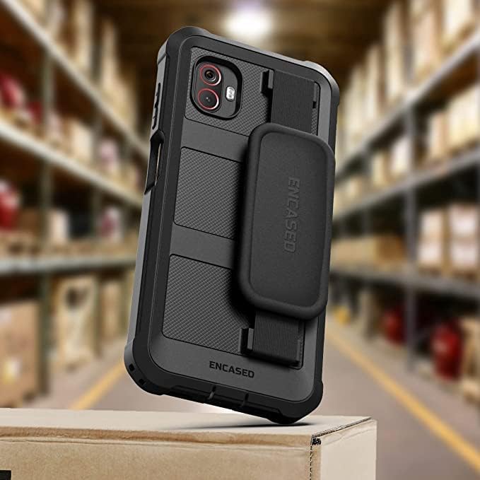 ENCASED Falcon Serie für Samsung Galaxy XCover 6 Pro Hülle mit Handschlaufe Ganzkörper-Schutzhülle (