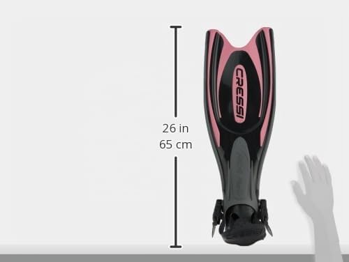Cressi Frog Plus Tauchflossen Erwachsene XS/S - 36/39 Schwarz/Rosa, XS/S - 36/39 Schwarz/Rosa