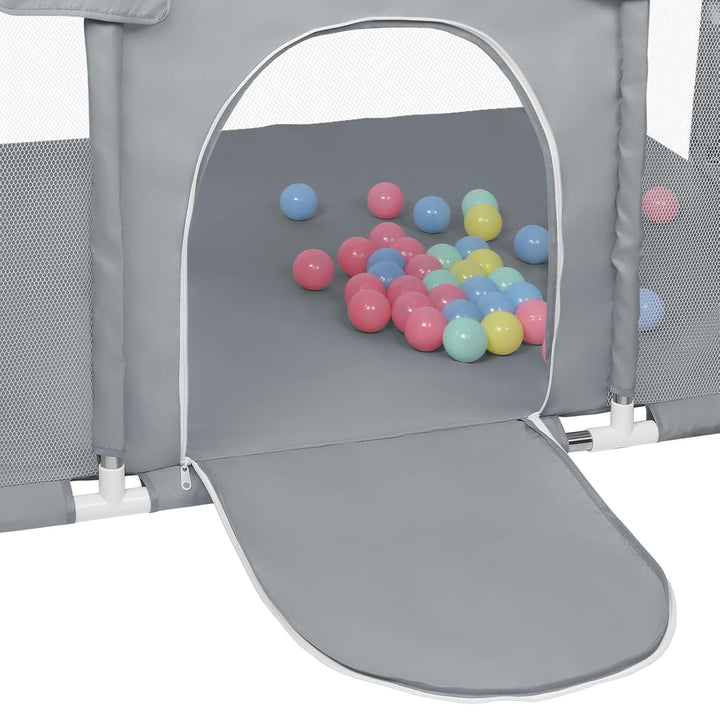 Laufstall Baby,Laufstall baby faltbar für Babys mit weichem,Baby Laufstalls mit Reissverschlusstür,K