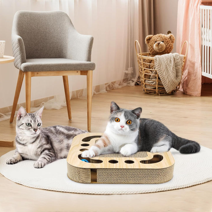 Kratzbretter Katze Spielzeug Interaktives Katzenspielzeug Kratzpappe für Katzen Kratzbrett Pappe mit