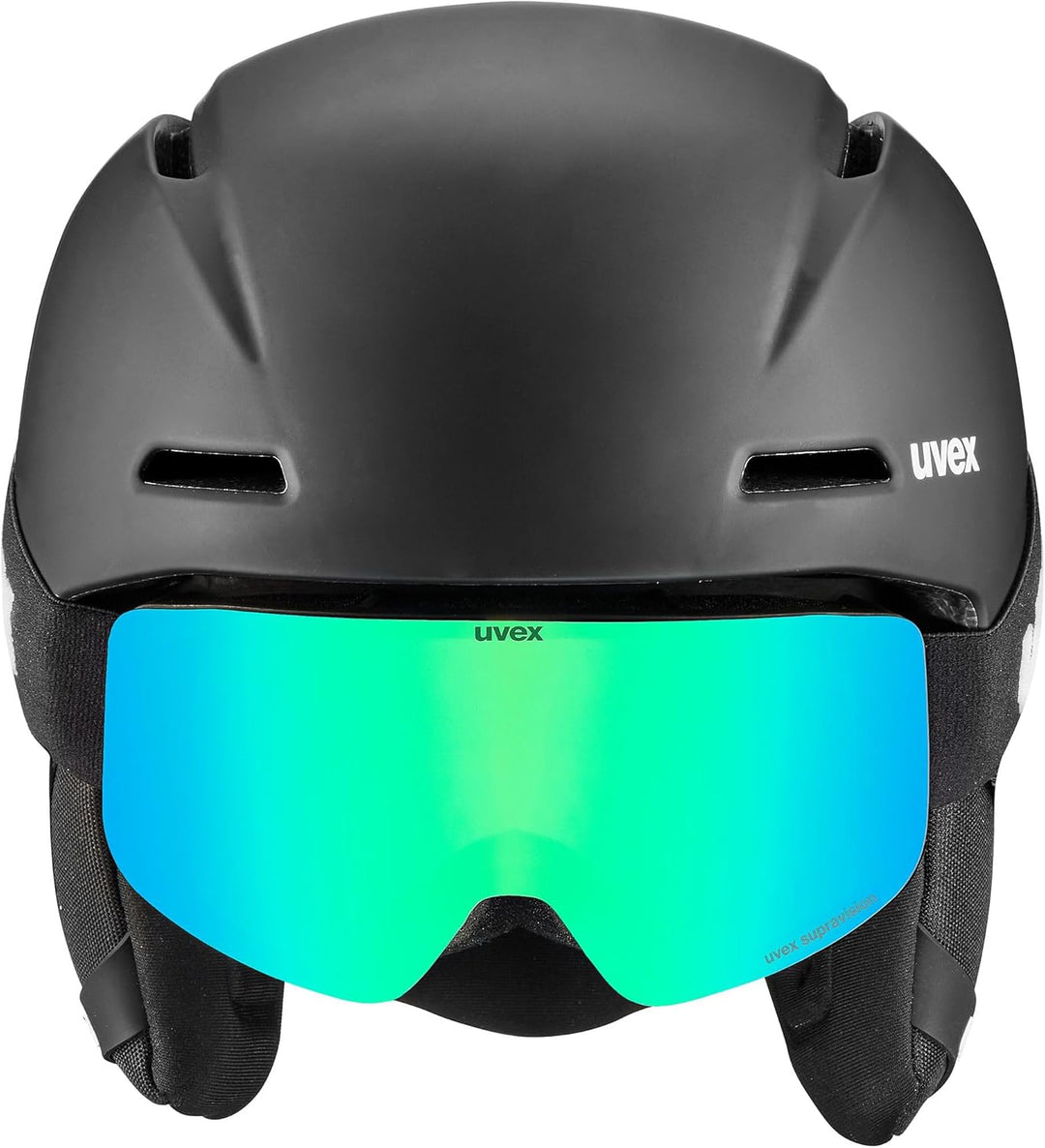 uvex Unisex Kinder S56s317 Skihelm & Skibrille black matt 51-55 Single, black matt 51-55 Single