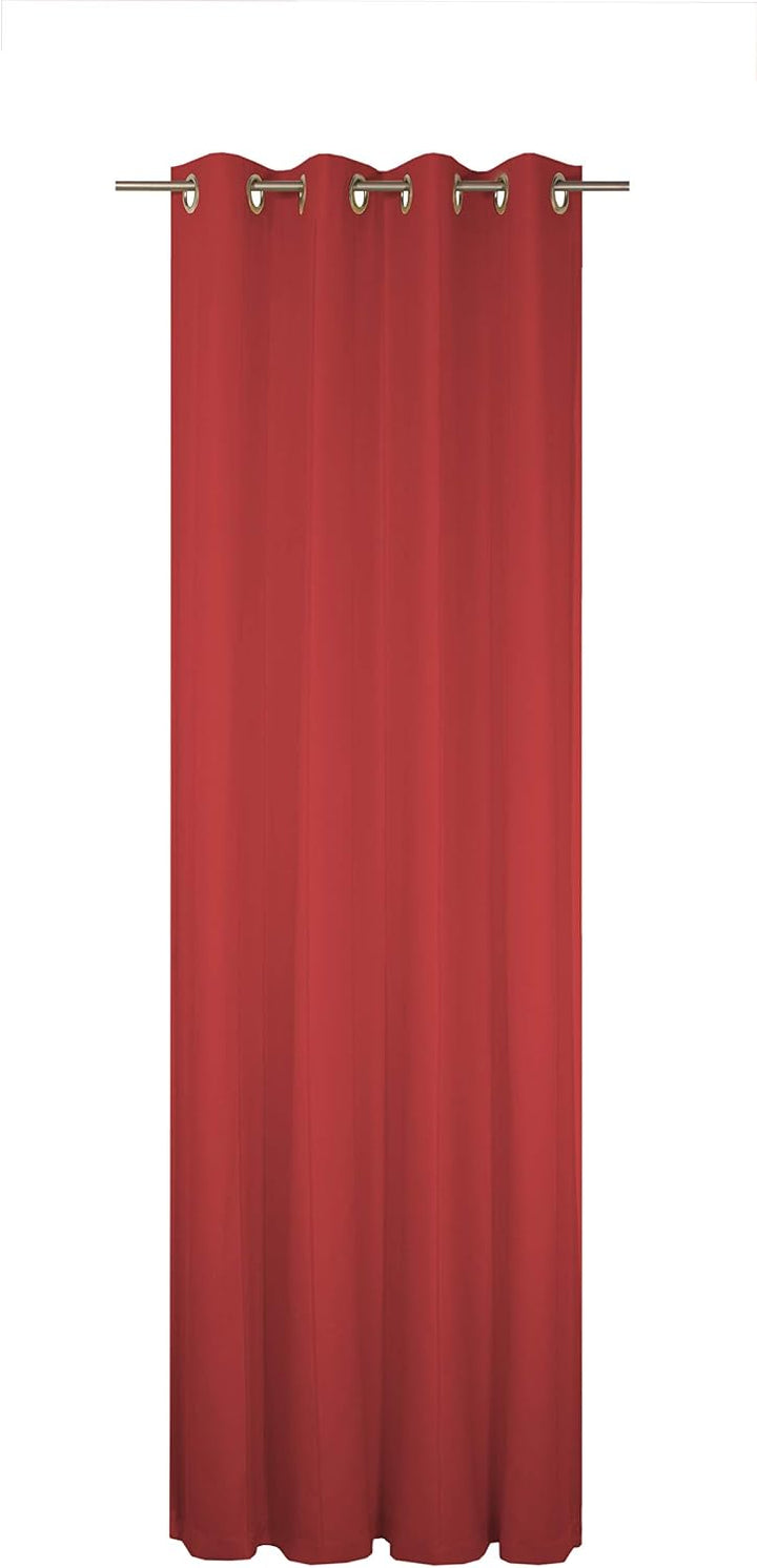 Wirth Fertigschal Felsted mit Ösen, Polyester, Rot, 245 x 132 cm Rot 245 x 132 cm, Rot 245 x 132 cm