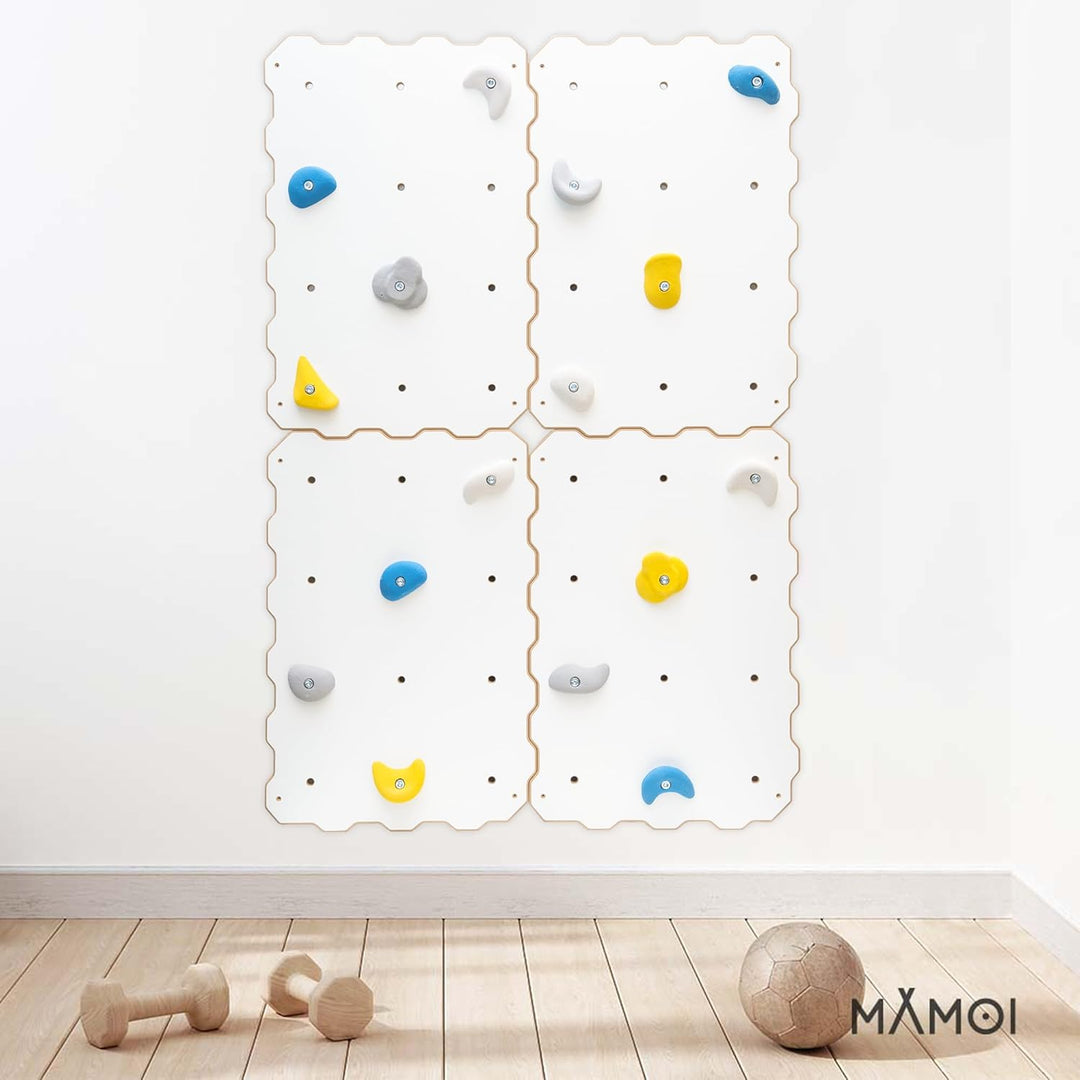 MAMOI® Kletterwand für kinderzimmer, Klettergerüst und spielgeräte Indoor, Klettern mit Klettergriff