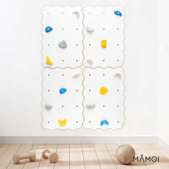 MAMOI® Kletterwand für kinderzimmer, Klettergerüst und spielgeräte Indoor, Klettern mit Klettergriff