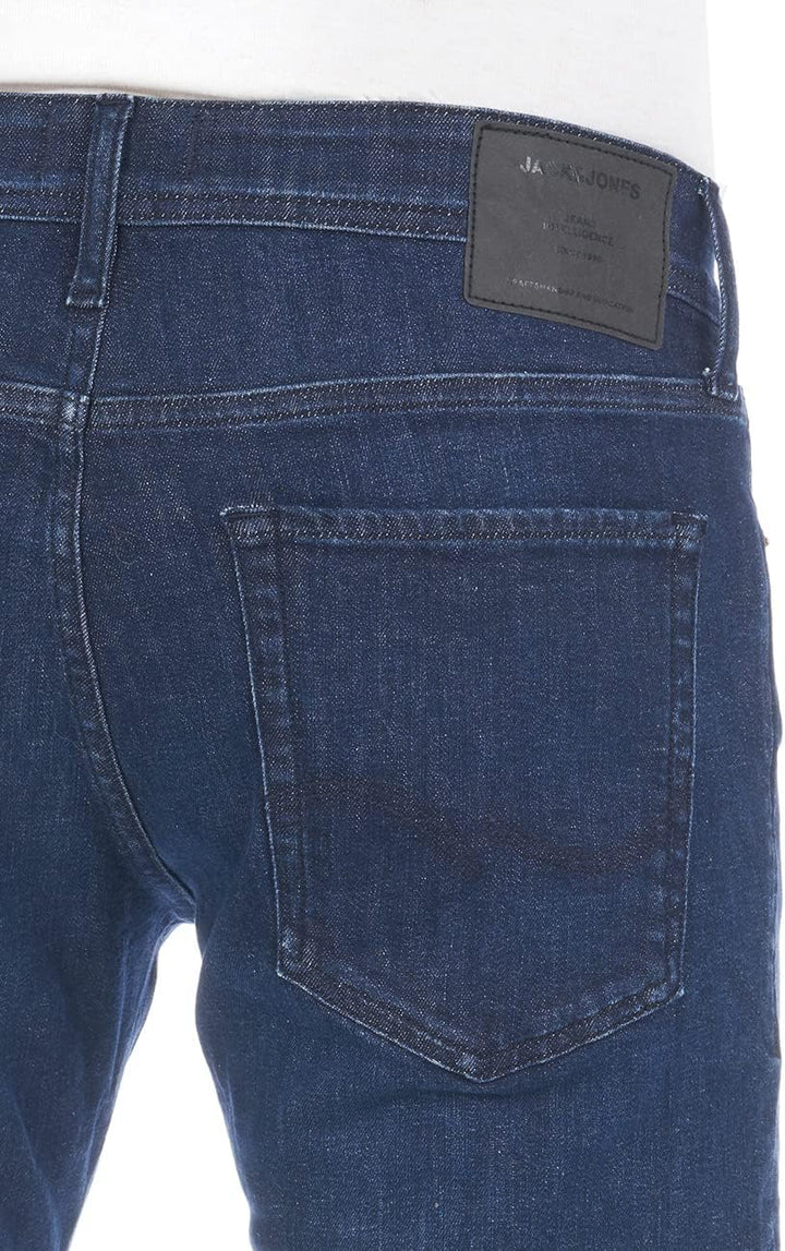 JACK & JONES Herren Jeans JJIGLENN Jeanshose Hose Slim Fit Stretch Denim Pant Blau Schwarz w27 w28 w