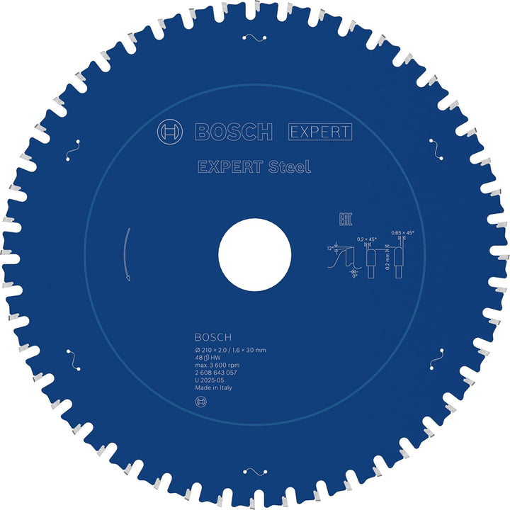 Bosch Accessories Bosch Professional 1x Kreissägeblatt Expert for Steel (für Stahl, Sägeblatt Ø 210