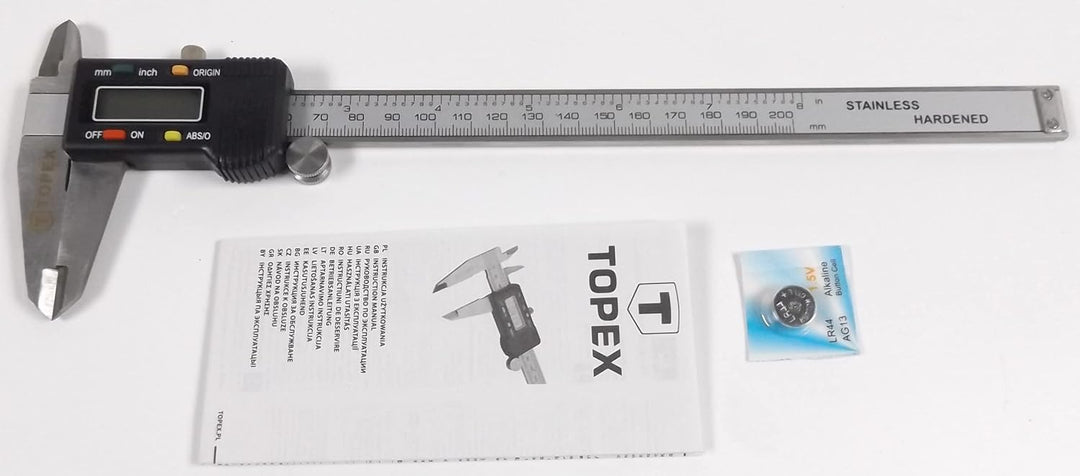 Digitaler Messschieber, 200 mm, 0,02 mm Genauigkeit, Präzisions Schieblehre