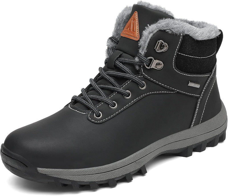 Mishansha Winterschuhe Herren Gefüttert Winterstiefel Damen Warm Winterboots Wasserfeste 37 EU Schwa