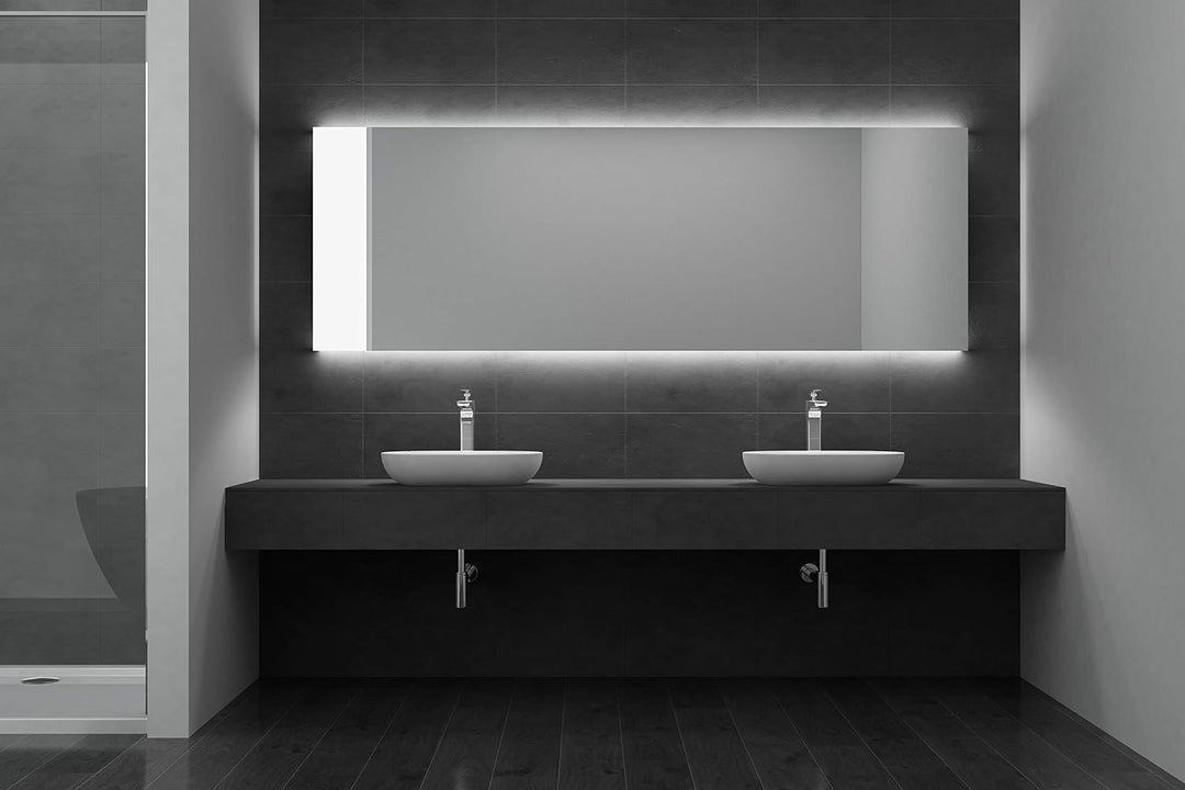 doporro Design Waschbecken Bad 54x34x10cm | Waschtisch aus hochwertigem Guss-Marmor in Weiss matt |