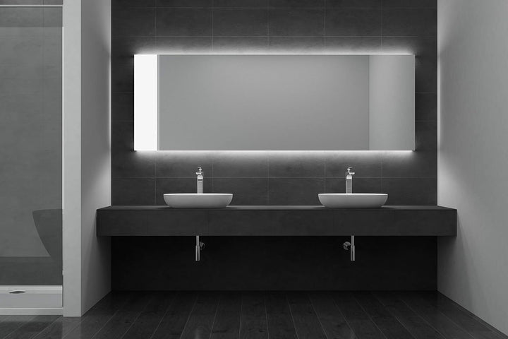 doporro Design Waschbecken Bad 54x34x10cm | Waschtisch aus hochwertigem Guss-Marmor in Weiss matt |