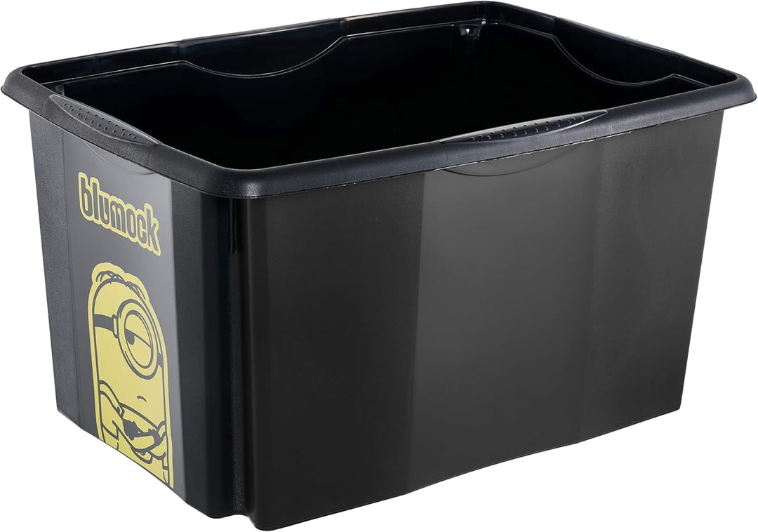 keeeper karolina Aufbewahrungsbox mit Deckel, 45 l, Dreh- und stapelbar, Design: Minions, Mosaic, Fü