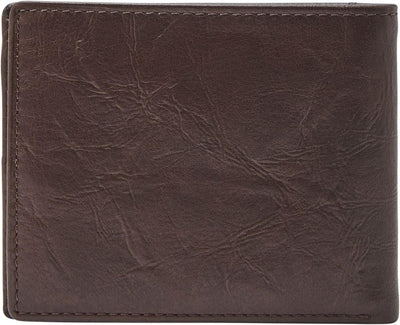 Fossil Herren Neel Leder Bifold Geldbörse 11,43 cm L x 1,905 cm B x 8,89 cm H Braun, Braun