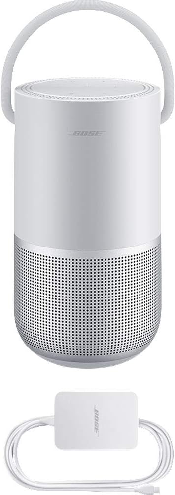 Bose Portable Smart Speaker – mit integrierter Alexa-Sprachsteuerung, in Silber, Silber