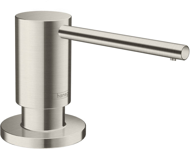 hansgrohe Spülmittel-/ Lotionspender Küchenzubehör (Accessoire, rund) Edelstahl Finish benötigtes Zu