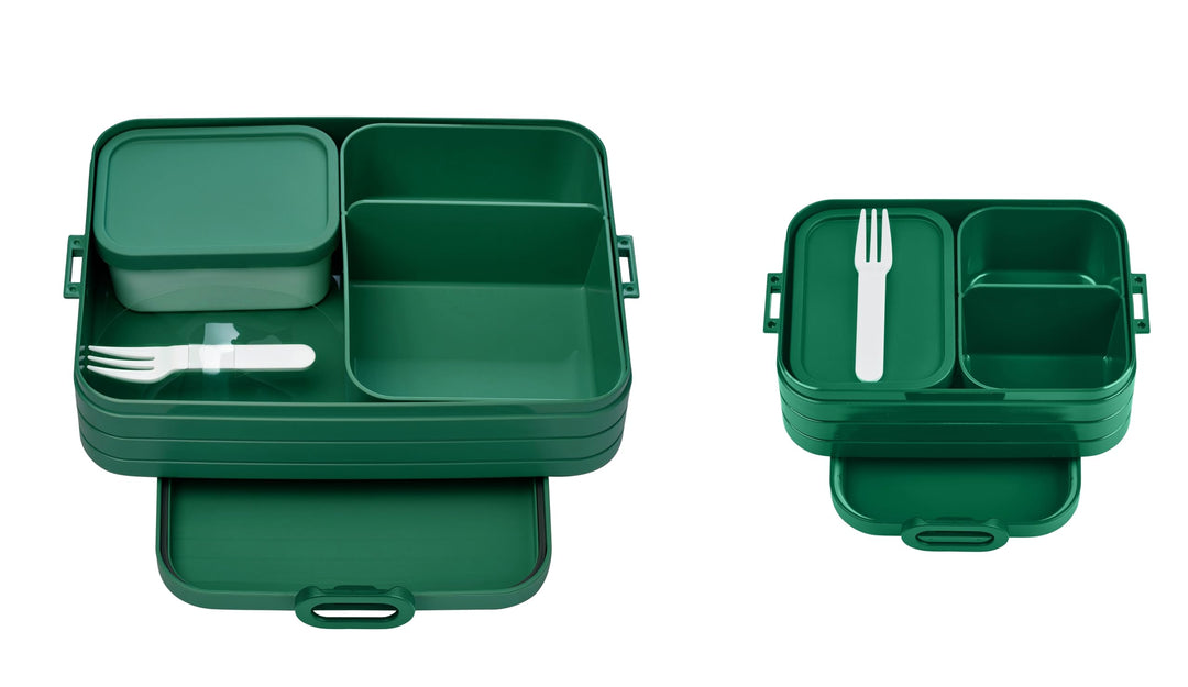 Mepal Brotdose Duo Pack - Midi + Large - Brotdose mit Bento Box - Lunchbox für kleine Snacks & Reste