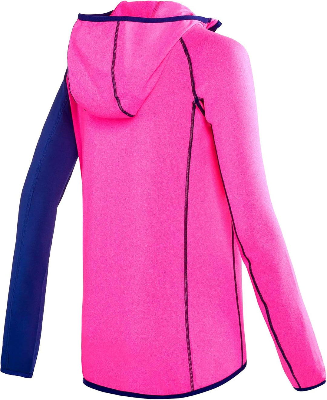 Black Crevice Damen Microfleece Second Layer mit Kapuze, pink/Steel Blue, 46