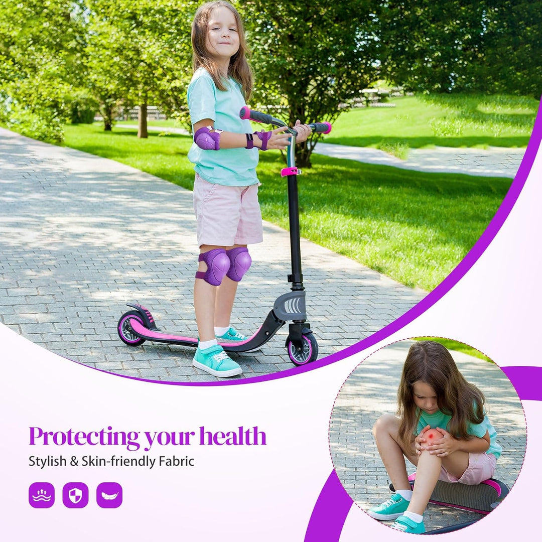 Knieschoner Kinder Schoner Inliner Protektoren: [6er Set] Schützer Inline Skates Kinder Knieschützer