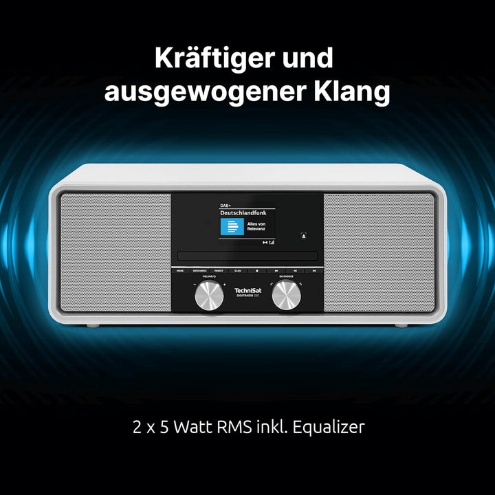 TechniSat DIGITRADIO 330 - DAB+ UKW Stereo Radio mit CD-Player (Bluetooth 5.3, USB MP3-Wiedergabe un