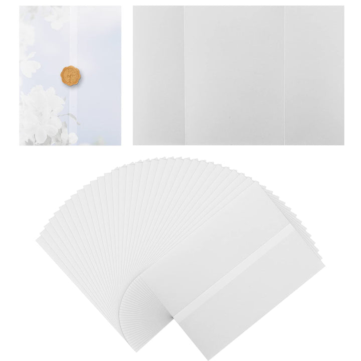 55 Stück Pergamenthüllen für Einladungen im Format 13x18cm, Vorgefaltet Vellum Jacket Durchscheinend