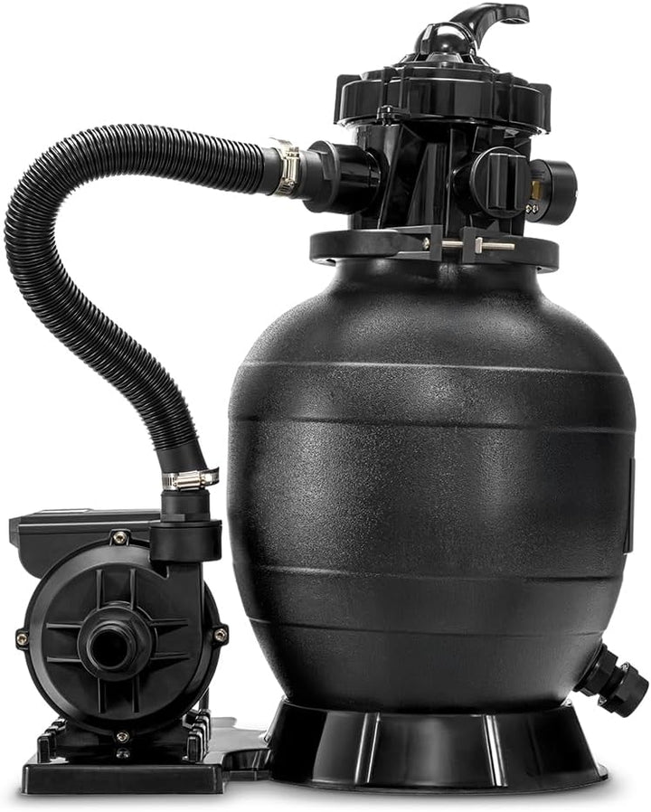 TROTEC Sandfilterpumpe TSP 7900 E – Poolpumpe mit 7-Wege-Ventil, 7900 l/h Förderleistung, 250W, für