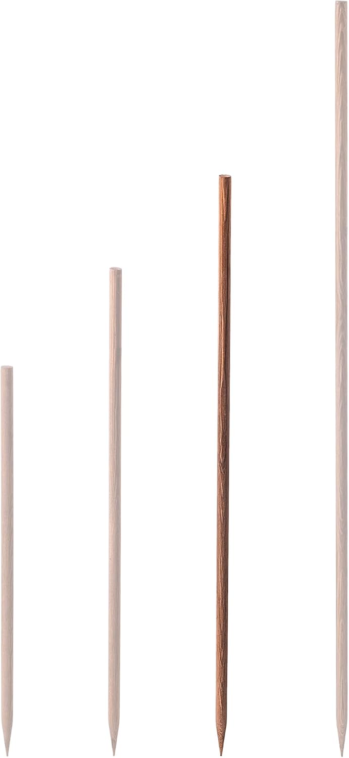 KADAX Holzstäbe 120 cm x 23 mm, 5er Set, Pflanzstäbe aus imprägniertem Holz, Holzpfähle als Rankhilf