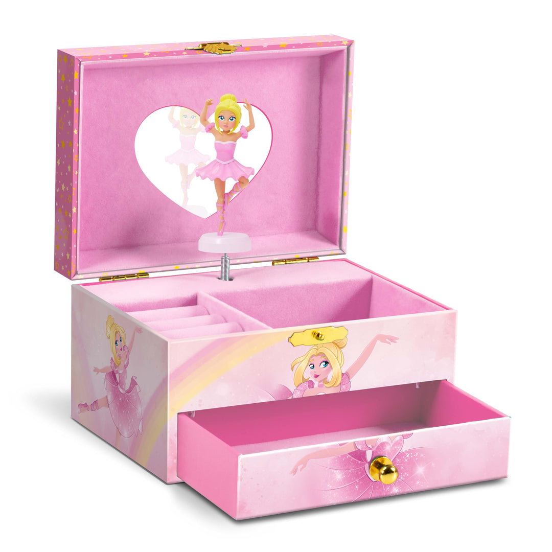 CRAZE Music Box Ballerina | Spieluhr mit Melodie, Mädchen Schmuckkästchen mit drehender Ballerina, S
