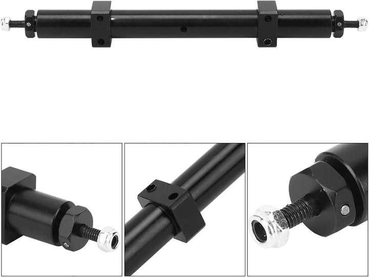 KIMISS Rc Trailer Achsen 1 10 Schwarz Hinterachse Heckachse Upgrade Passend für 1 14 Rc Car Trailer