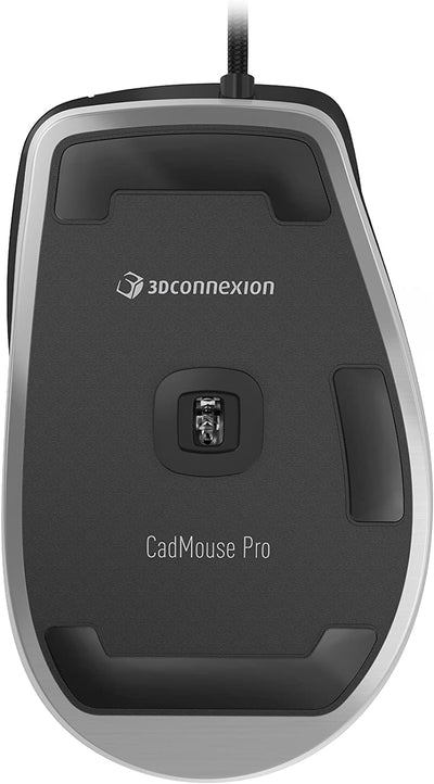 3Dconnexion CadMouse Pro (Ergonomische Maus, optisch, USB, Rechtshänder), mattschwarz Pro Single