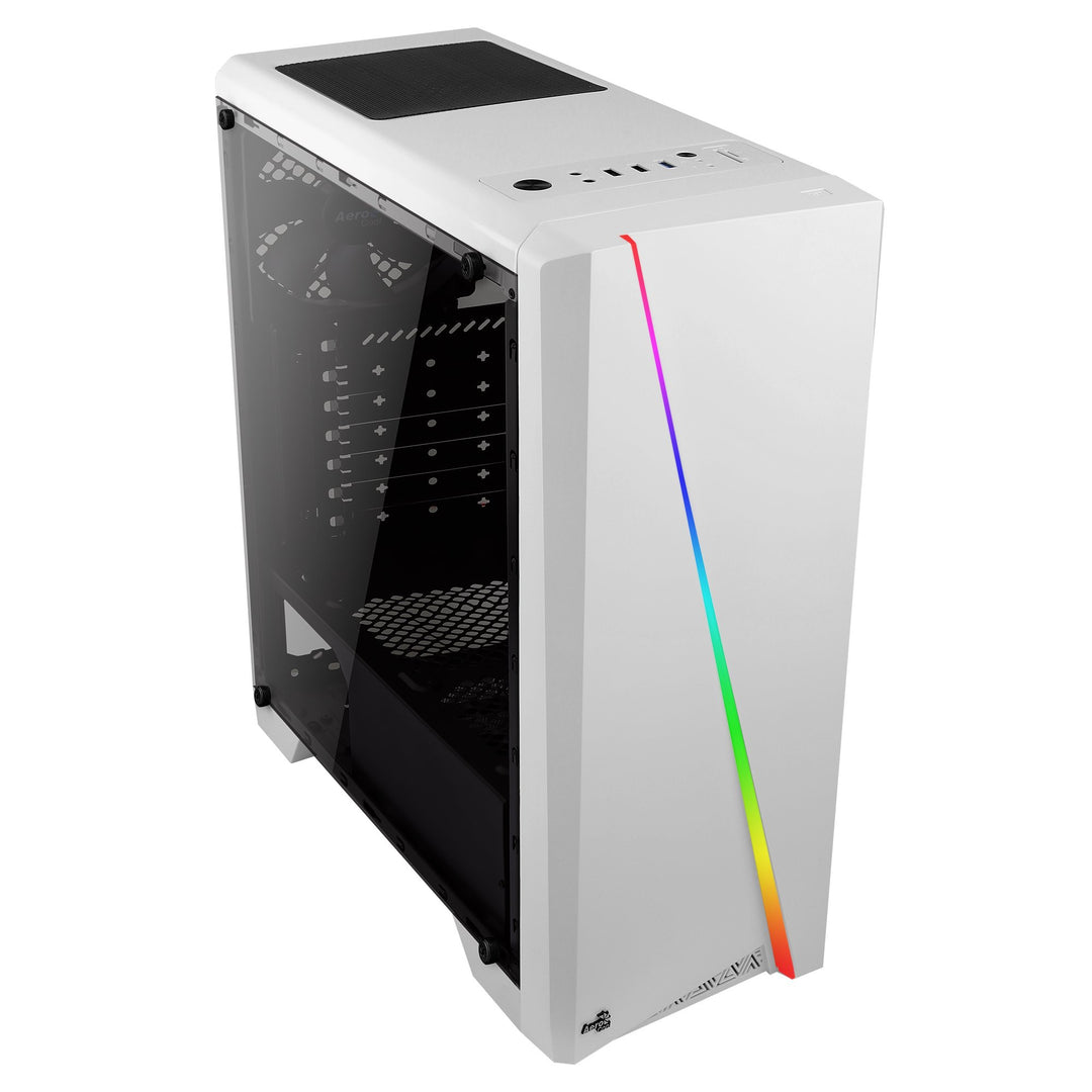 Aerocool CYLON - PC-Gehäuse (Semi-Fackel, ATX, Acryl-Seitenwand, RGB-LED an der Vorderseite, 13 Lich
