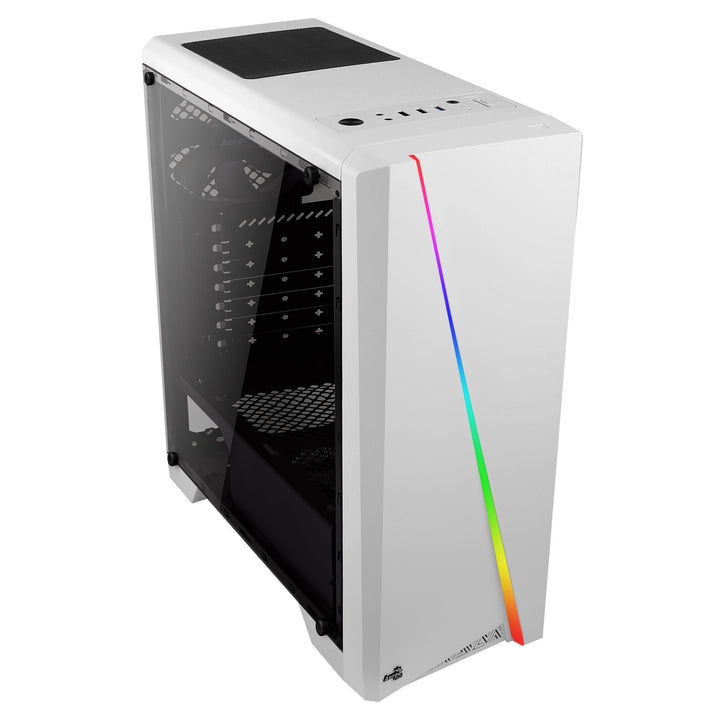 Aerocool CYLON - PC-Gehäuse (Semi-Fackel, ATX, Acryl-Seitenwand, RGB-LED an der Vorderseite, 13 Lich
