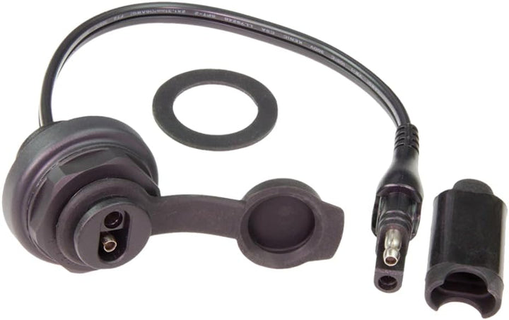 TecMate OptiMATE CABLE O-20, Witterungsbeständige SAE-Buchse, Armatureneinbau OptiMATE Witterungsbes