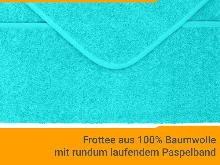 npluseins 2er Pack Auflagen für Sonnenliege und Gartenliege 1594.2319, Stuhl 60 x 130 cm, türkis Stu