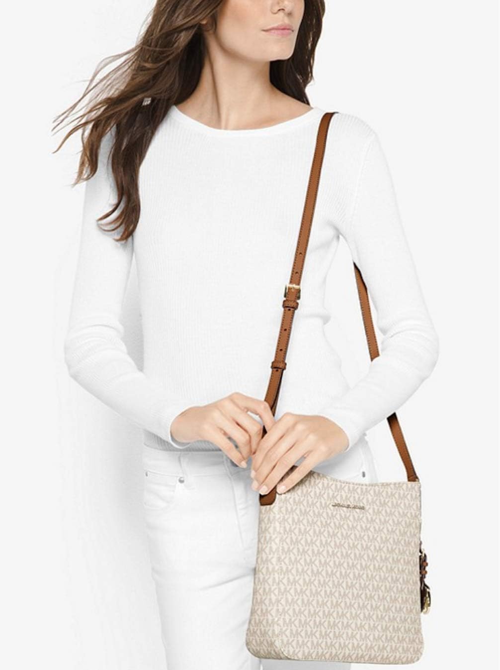 Michael Kors Jet Set Travel Kuriertasche Braun, Braun