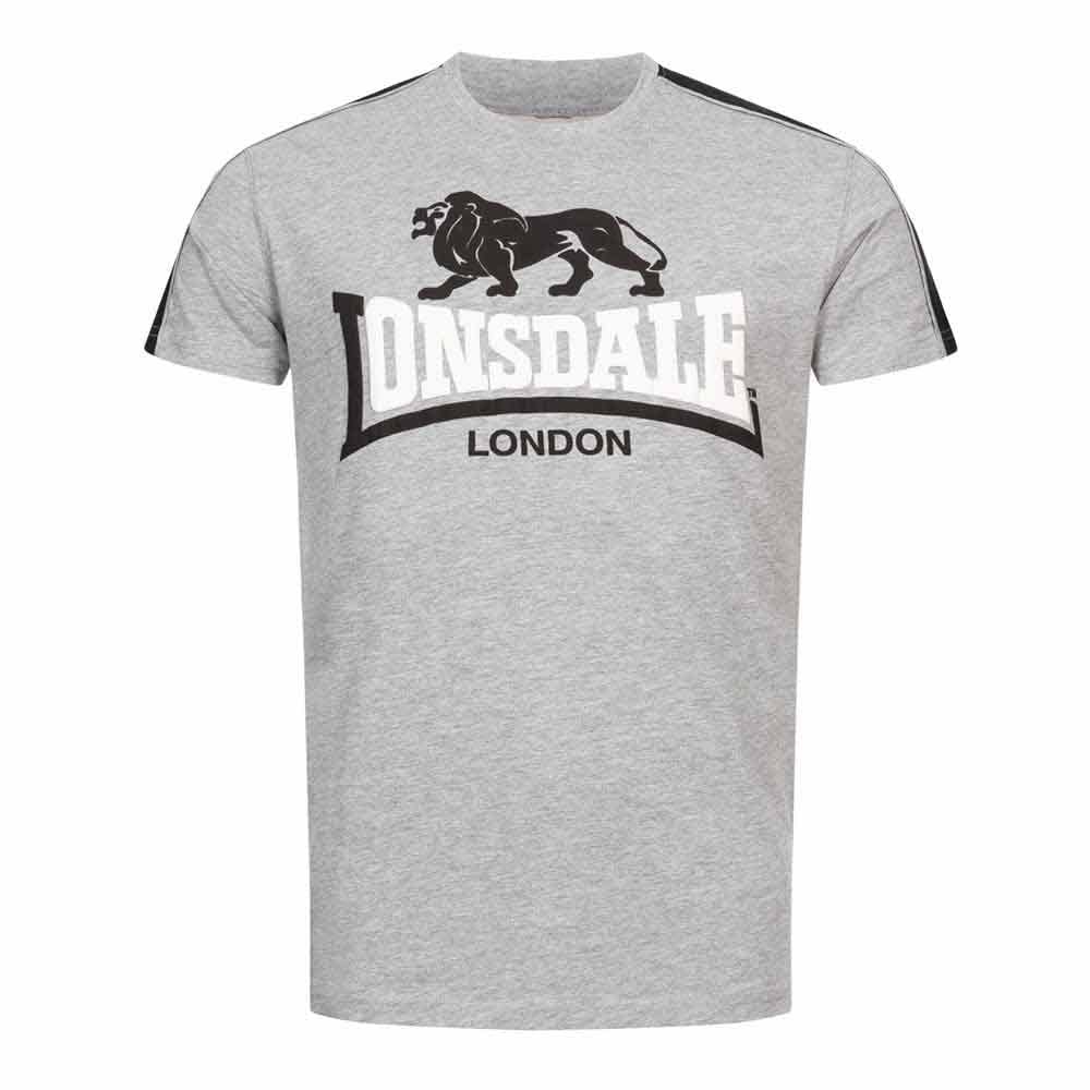 Lonsdale Herren T-Shirt Normale Passform ARDMAIR XXL Marl Grey/Black/White, XXL Marl Grey/Black/Whit