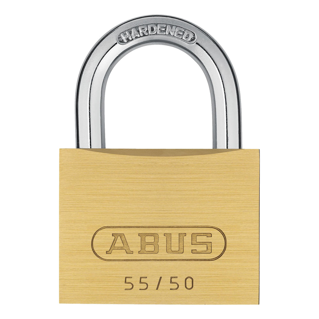 Abus - 55/50 50mm Messing Vorhängeschloss Gleichschliessend 5501 - ABUKA02874 1 Stück 50mm Gleichsch