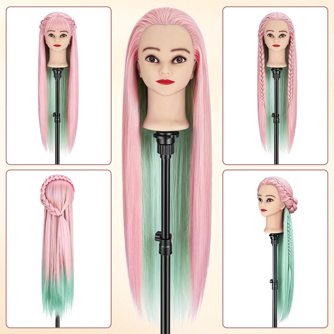 TwoWin Training Head Friseur Head Friseurübungsleiter Cosmetology Mannequin Manikin Dolls Haarstylin