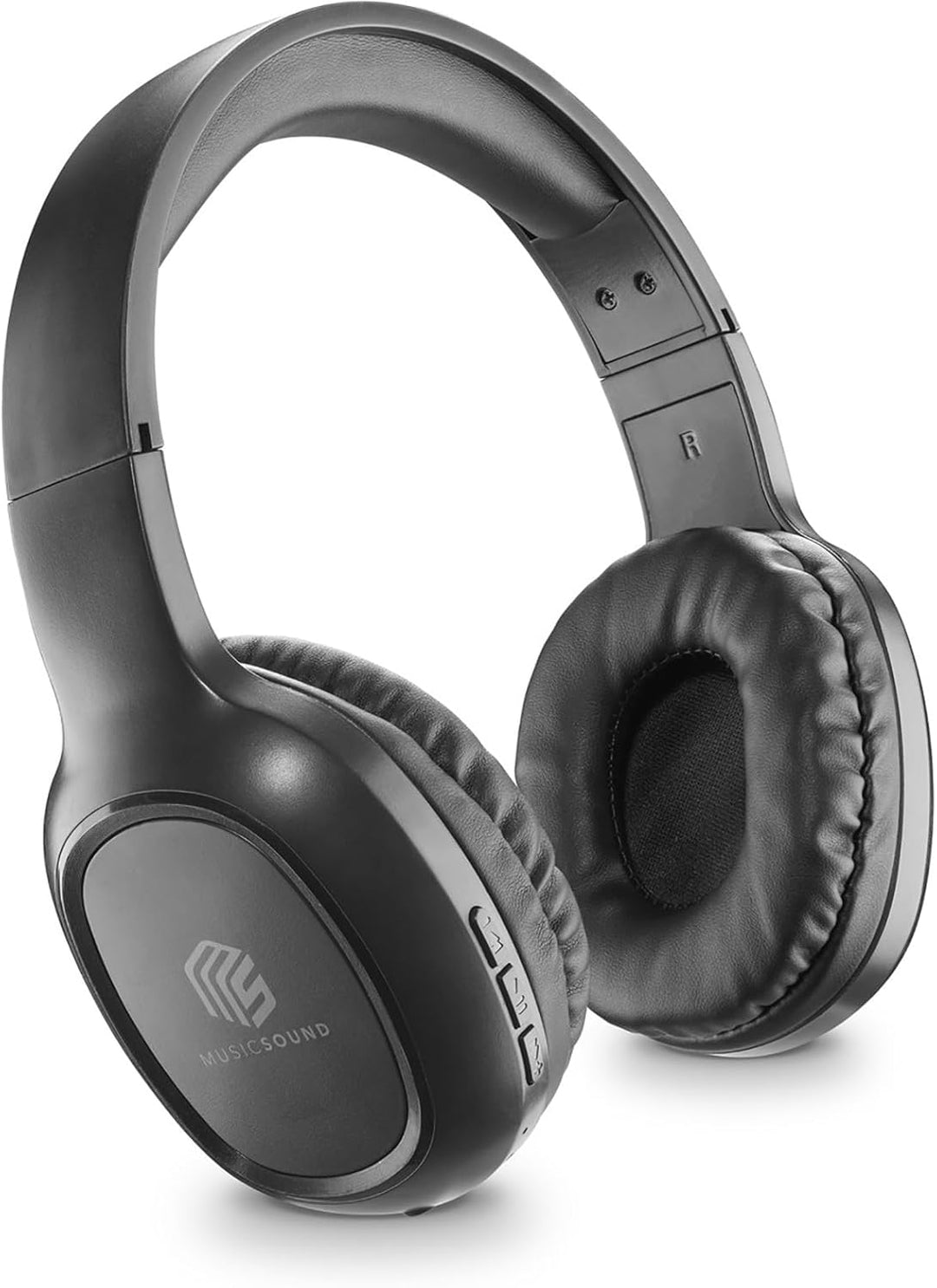 Music Sound | Bluetooth Kopfhörer Basic | Ohrmuschel-Bluetooth-Kopfhörer mit Ausziehbarem Kopfband –