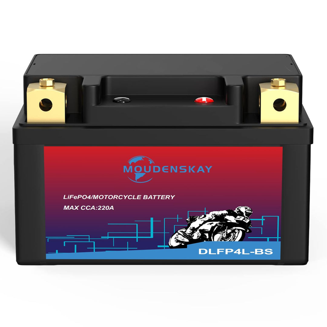 Lithium Motorrad Batterie 12V Lithium Powersports Batterie mit BMS,YTX4L-BS 2.5AH 200~220CCA LiFePO4