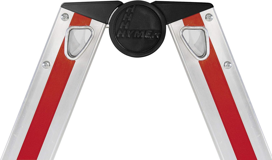 Hymer 402416 Stufenstehleiter beidseitig begehbar, 2x8 Stufen