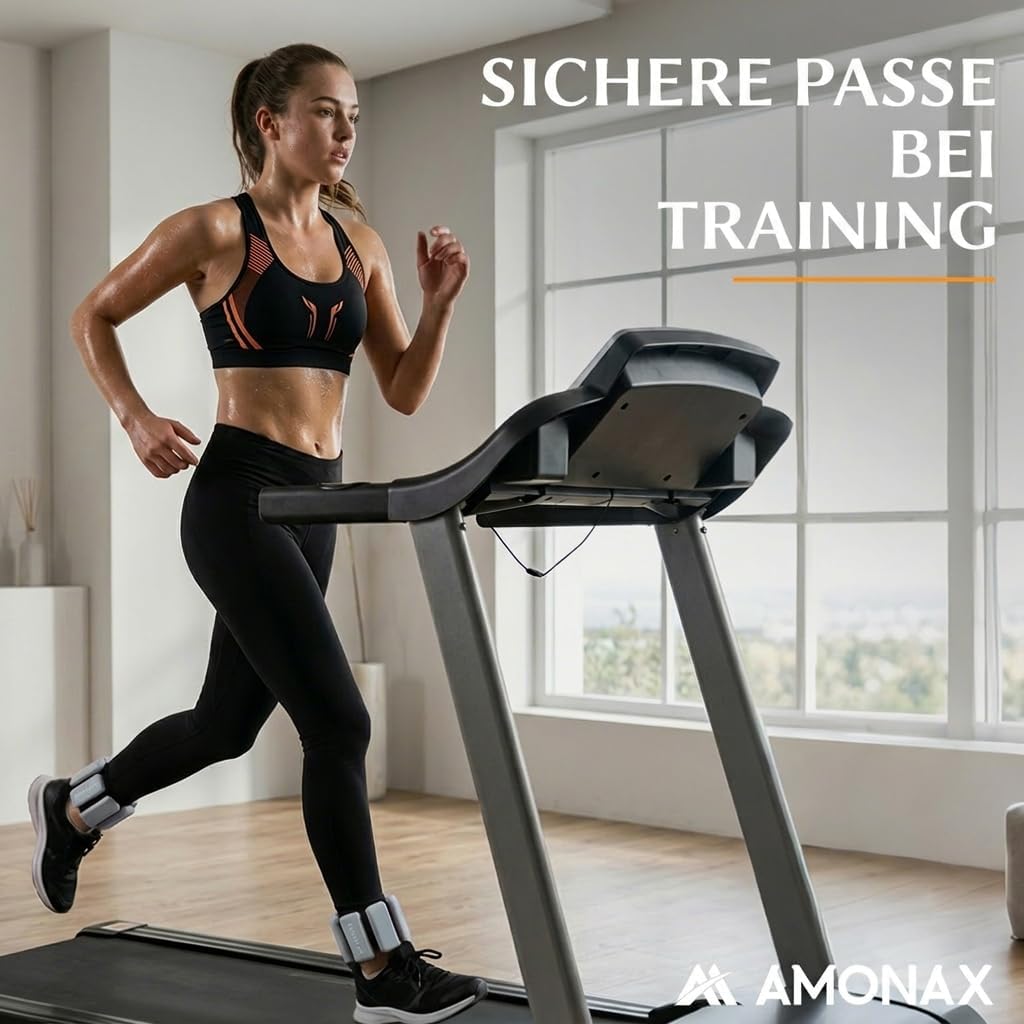 Amonax Gewichtsmanschetten Ankle Weights Set, Fitness Gewichte Für Beine Und Arme, 2x0,5kg Gewichte
